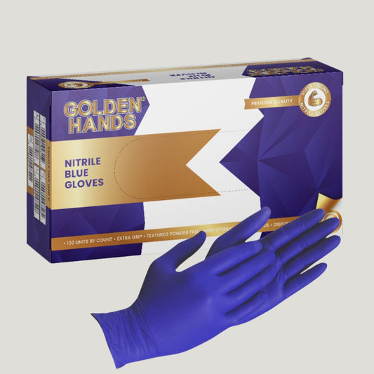 Cool Blue Nitrile Gloves